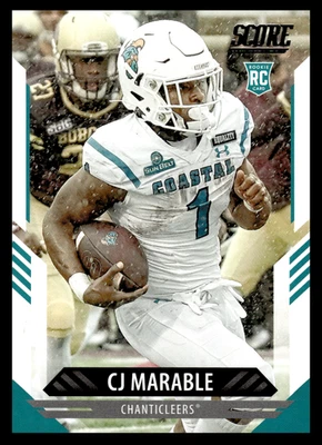 2021 Panini Score CJ Marable #398 Coastal Carolina Chanticleers  NFL Football - Image 1 of 2
