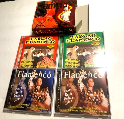 Tablao Flamenco 4x CD Box Set Various Artist Collection guitar Latin import Spai - Image 1 of 4