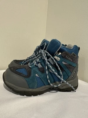 LL Bean Kids Tek 2.5 286156 Azul Gris Gamuza Senderismo Trail Botas Talla 6 Usadas en Excelente Condición Foto 1 de 4