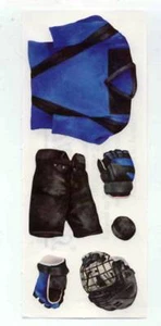 CREATIVE MEMORIES HOCKEY GEAR BLUE STICKER STRIP BN&NLA - Picture 1 of 1