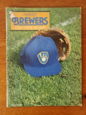 1988 Milwaukee Brewers vs Seattle Mariners Official Program Unscored - Image 1 of 4
