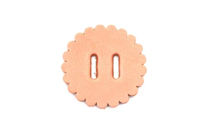 Natural Leather Concho Rosette 2 inch fits Harley Davidson - Image 1 of 4