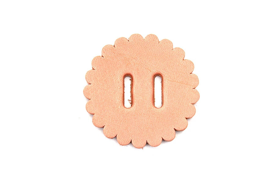 Natural Leather Concho Rosette 2 inch fits Harley Davidson - Image 1 of 4