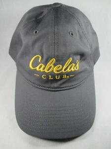 Cabela's Club Gray Adjustable Baseball Golf Outdoor Cap Hat Great Condition - Picture 1 of 8