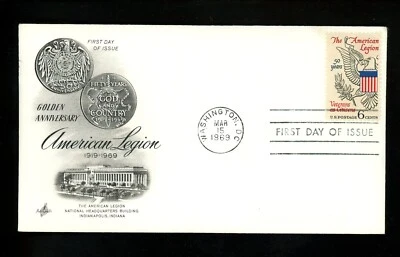 US FDC #1369 Artcraft M-5 1969 Washington DC The American Legion Military - Image 1 of 2