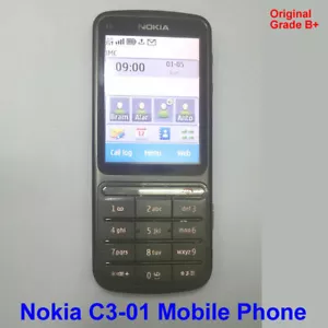 100 % Original Original Nokia C3-01, 5MP 3G WLAN entsperrt Handy dunkelgrau - Bild 1 von 6