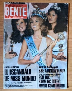 GENTE #800 1980 Gabriella Brum Miss World Princess Diana Argentina magazine - Picture 1 of 1