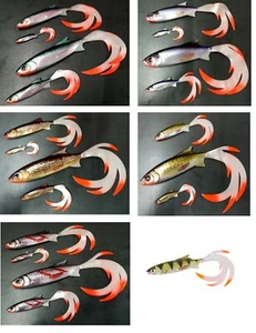 Balzer Shirasu Reptile Shad Print UV Active 7cm 11cm 15cm 19cm 24cm 6 Farben NEW