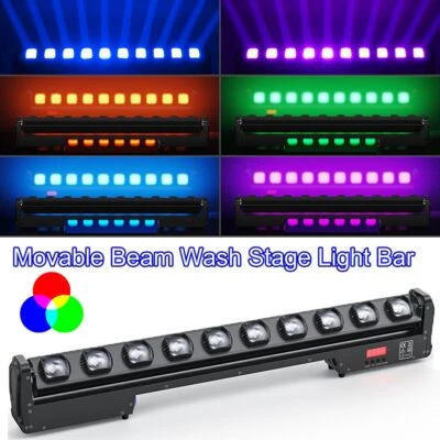 250W Wall Washer Moving Head DMX 10 LEDs RGBW 150° Drehbar DJ Bar Swing Strahler - Bild 1 von 4
