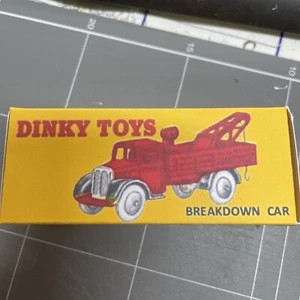 Dinky Toys Breakdown Car No 30e Caja de reproducción vacía Sin coche incluido - Imagen 1 de 3