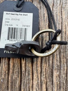 NWT FILSON Steel Iron Wolf Keychain key chain Made USA # 20003142 - Picture 1 of 2