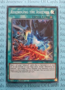 LEDE-EN094 Rekindling the Ashened Super Rare Yu-Gi-Oh Card 1st Edition New - Picture 1 of 3