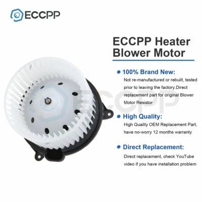 Heater AC Blower Motor Fan For 2004-08 Ford F-150 03-06 Lincoln Navigator 700139 - Imagem 1 de 4