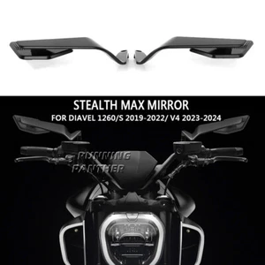 For Ducati Diavel 1260 S 2019-2022 V4 Rearview Mirrors Adjustable Wing Mirrors - Picture 1 of 13