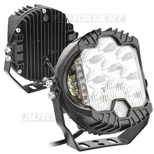 5 Inch Round Led Off Road Lights Yellow White Driving DRL LED Pods For Truck 2X - Picture 1 of 7