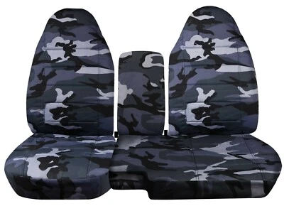 Front set car seat covers fits FORD RANGER 1991-2012  60/40 highback - Image 1 of 4