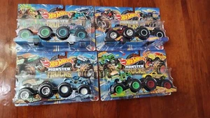 4 Hot Wheels Monster Trucks Demolition Doubles Diecast - Picture 1 of 6