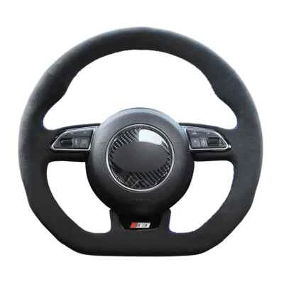 Cubierta de volante de gamuza para Audi S1 A1 8X S3 A3 8V Sportback S4 A4 Avant S5 Foto 1 de 4