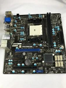 MSI FM2-A75MA-E35 AMD A10-5800 DDR3 FM2 Socket ATX Motherboard - Picture 1 of 12