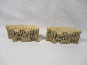 Mega Bloks Dragons Krystal Wars Pirates Parts Stone Wall Terrain Pieces x 2 - Picture 1 of 6