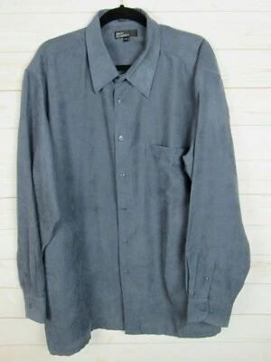 Marc Edwards Mens Long Sleeve Heather Gray Button Up Shirt Size 2XL W840 - Image 1 of 4