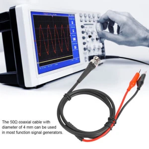 BNC Clip Coaxial Cable Function Signal Generator Testing Line Accessories90cm50Ω - Zdjęcie 1 z 10