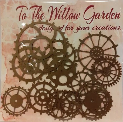 Clock Cogs Steampunk Card Toppers. Bronze card 300g Pack 24 or 12 - Image 1 of 4