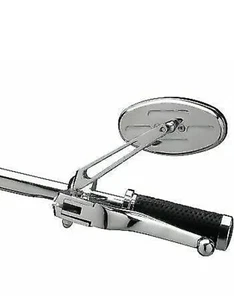 Drag Specialties Arlen Ness Chrome Stealth Il Oval Mirror for Harley  - Picture 1 of 3