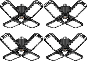 LED Garage Light 4 Pack, 120W Ultra Bright LED Shop Light with 4 Adjustable Pane - Picture 1 of 7