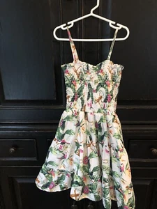 Janie and Jack Palms Sundress Sleeveless White Girls Size 12 - Picture 1 of 8