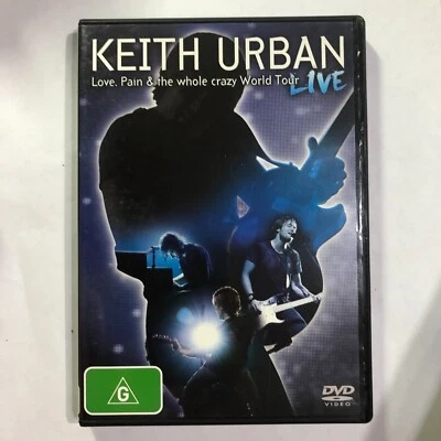 KEITH URBAN - LOVE, PAIN & THE WHOLE CRAZY WORLD TOUR DVD - VGC - R4 - FREE POST - image 1 of 2