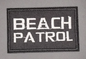 Beach Patrol Funny Hook & Loop Embroidered Morale Patch - Picture 1 of 2