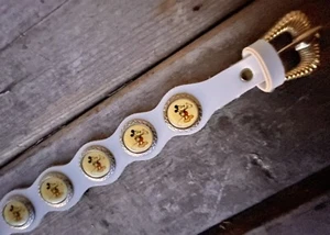 Vintage Honey Fashions LTD. New York Mickey Mouse Youth Belt 25-28” Waist - Picture 1 of 8