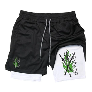 2 in 1 Training Laufshorts für Männer sportlich schnelltrocknend atmungsaktiv Shorts Fitnessstudio - Bild 1 von 50