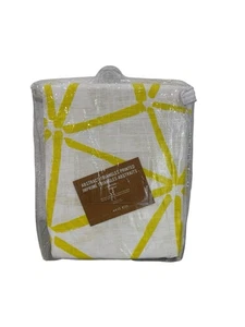 Cortinas West Elm Triángulos Abstractos Amarillo Blanco Cortinas 48X96 1 Panel - Imagen 1 de 2