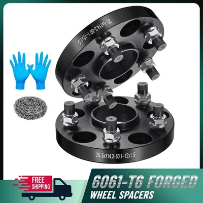 (2) 20mm Hubcentric 5x4.5 Wheel Spacers M12x1.5 60.1mm For 2008-2014 Lexus IS F - Image 1 of 4