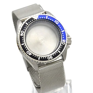 42mm Stainless Steel Watch Strap Belt Bezel Watch Case For NH35 NH36 Movement - Picture 1 of 25