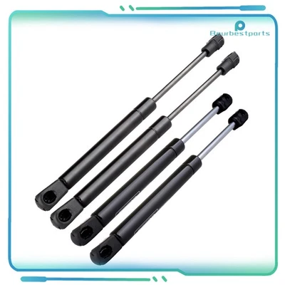 2 Hood + 2 Trunk Gas Lift Supports Set for 2001 02 03 04 05 06 2007 Volvo S60 - Image 1 of 4