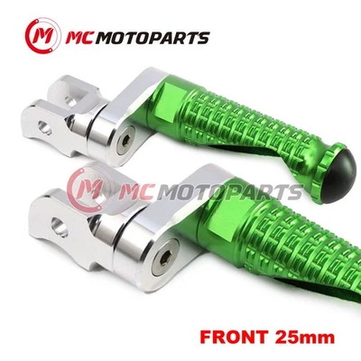 For Kawasaki NINJA 650R EX650JHF 17-22 MPRO 25mm Lowering GREEN Rider Foot Pegs Foto 1 de 4