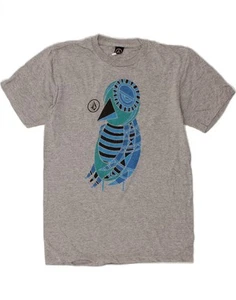 VOLCOM Mens Graphic T-Shirt Top Small Grey Cotton CX34 - Picture 1 of 4