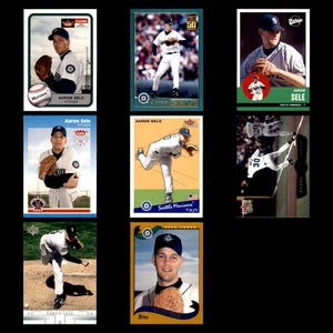 Aaron Sele Lot 8 Different Baseball Cards 2001-2002 Seattle Mariners Only! - Picture 1 of 10