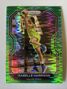 2021 Panini Prizm WNBA /25 Green Pulsar Prizm #22 Isabelle Harrison Dallas Wings - Picture 1 of 3