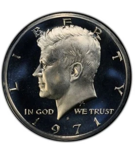KENNEDY HALF 1971-S PCGS PR69 PROOF 50c US Coin - Picture 1 of 12