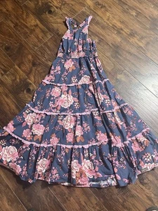 Matilda Jane Long Dress Girls Size 10 In Excellent Condition Blue/pink - Picture 1 of 4