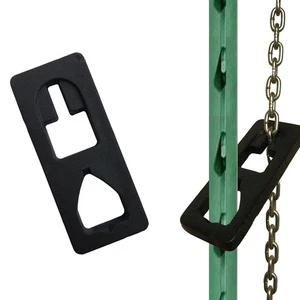 2 Stück T Pfosten Abzieher Platten Gusseisen Schwerlast Zaun Pfosten Ausbau Bauernhof Garten - Bild 1 von 4