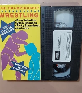 VHS Original Vintage USA Greg Valentine CHAMPIONSHIP WRESTLING 1987 Tested - Picture 1 of 2