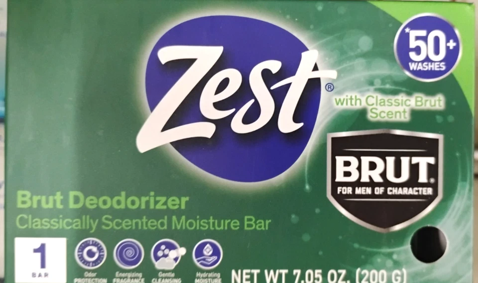 3 Bars of  ZEST BRUT Body Bar Soap, 7.05 oz each - Image 1 of 2