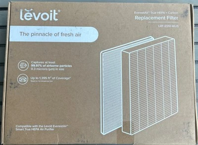 Filtro de repuesto Levoit EverestAir carbón activado HEPA sellado LRF-E551-WUS Foto 1 de 4