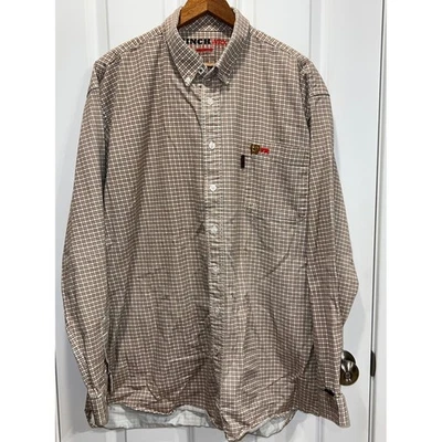 Camisa de trabajo resistente al fuego Cinch WRX FR para hombre XLarge a cuadros manga larga Foto 1 de 4