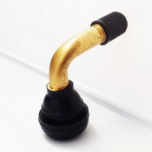 1 x Tubeless Ventil Motorrad Quad Buggy 90 Grad rechtwinklig gebogen biegsam PVR70 - Bild 1 von 3